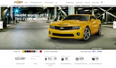 Chevrolet Camaro Website
