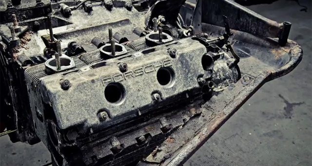 Motor Porsche Carrera vechi demontat
