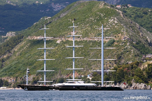 Iaht Maltese Falcon in Muntenegru