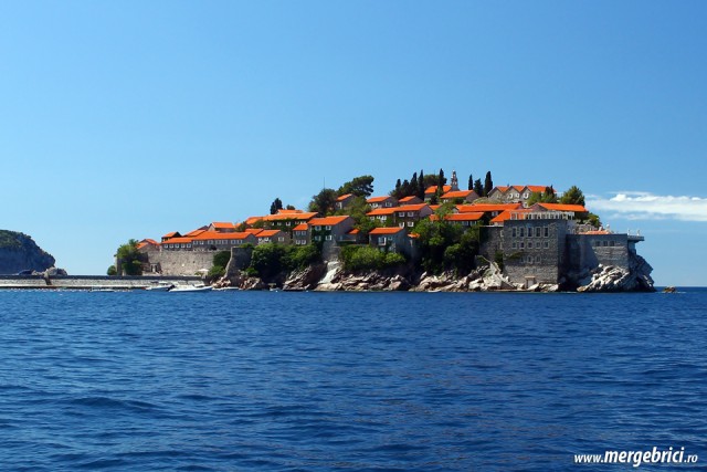 Insula Sf Stefan - Muntenegru - de pe apa
